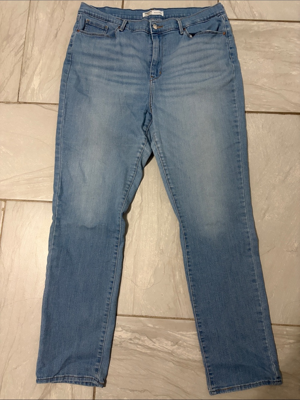 Signature by Levi Strauss Light Blue Wide Leg Jeans